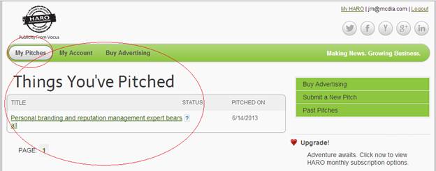 Things you pitch HARO marketing
