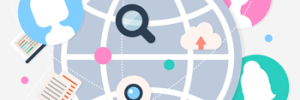 vector illustration of social media communication