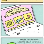 Funny Comic Strip about Blogging