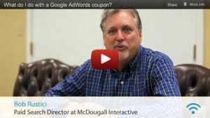 What to do with a Google Adwords Coupon