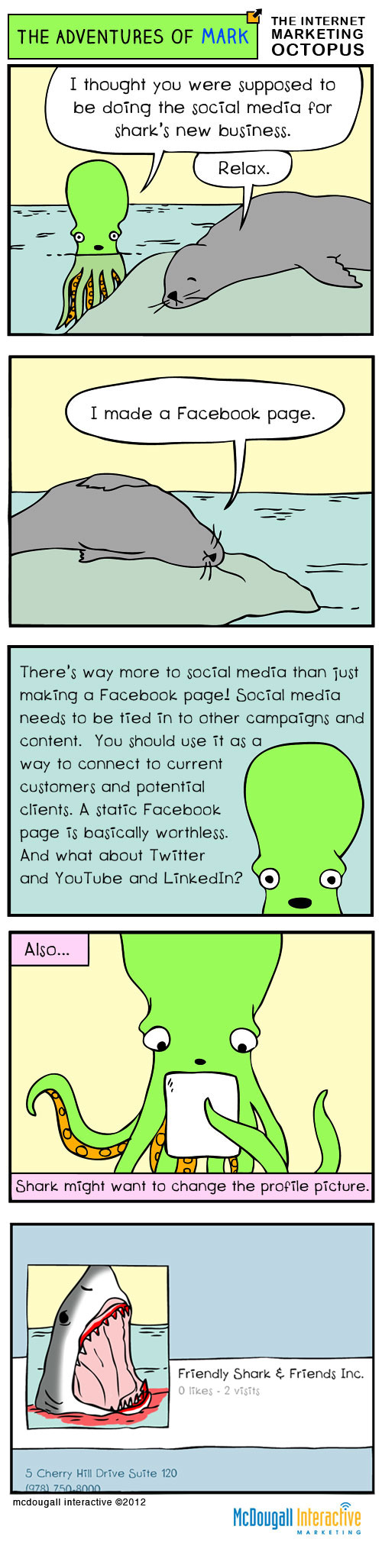 The Internet Marketing Octopus #2 Funny Social Media Comic Strip