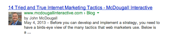 John McDougall's authorship markup