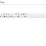 WordPress writing a post