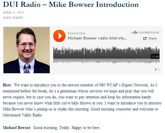 Podcast in blog post