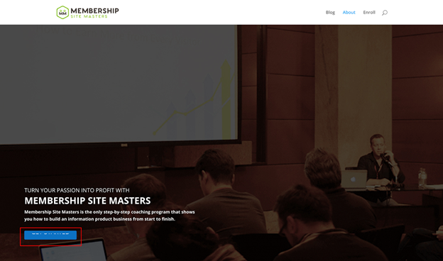 Membership Site Masters Landing Page