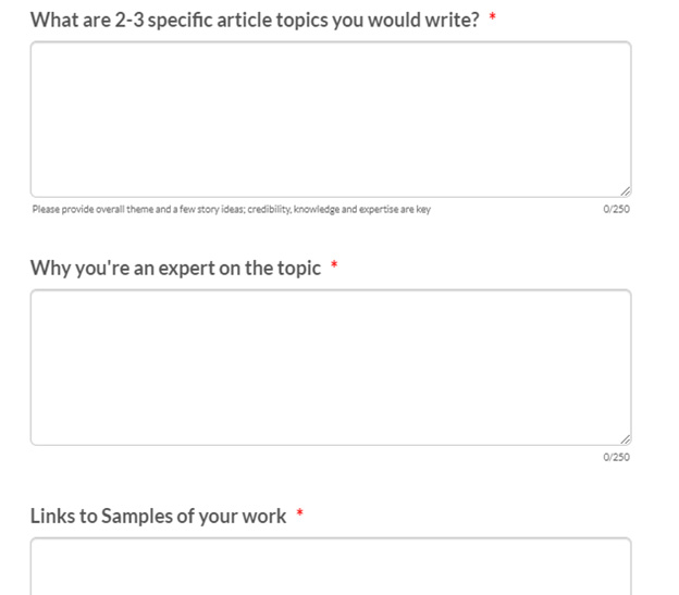 Guest Post on Entrepreneur Application Form