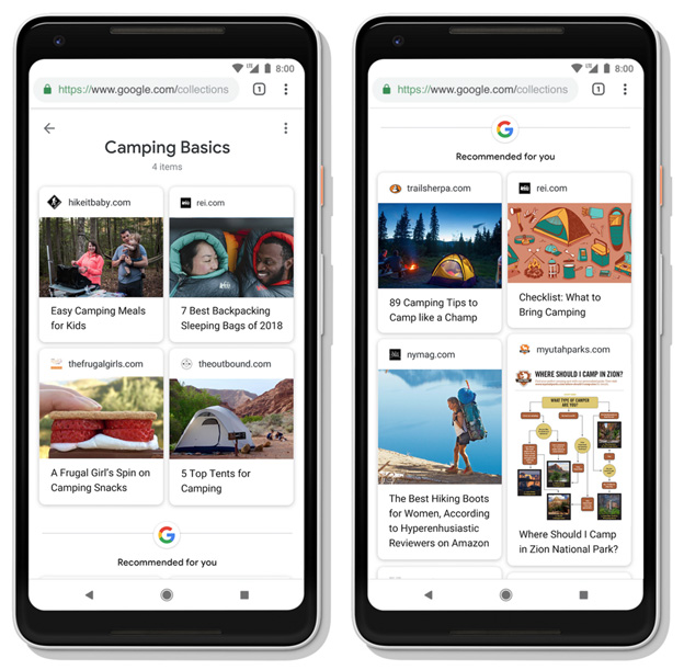 Google Updates Journey Camping Basics