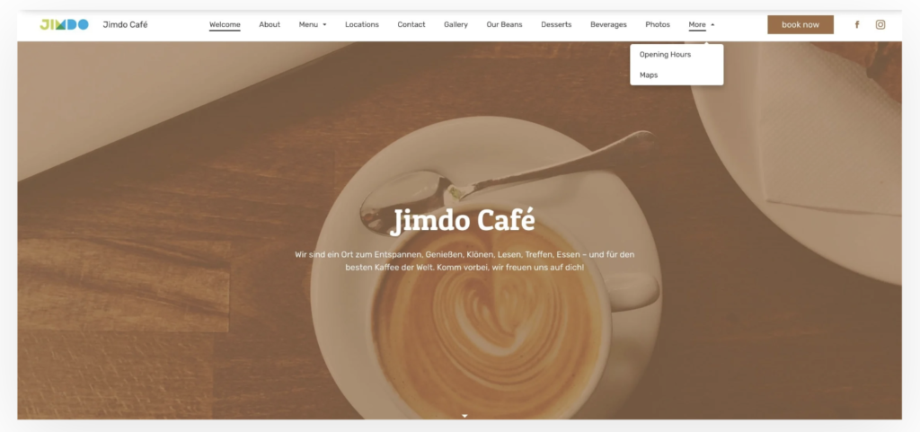 Simple Navigation Jimbo Cafe