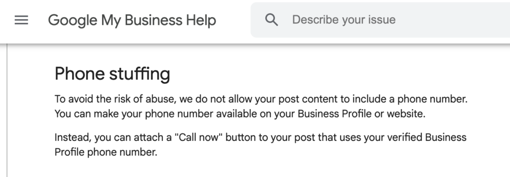Phone Number Banned From Posts