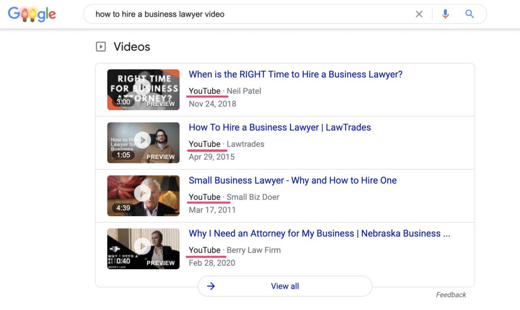 how to hire a business lawyer video result