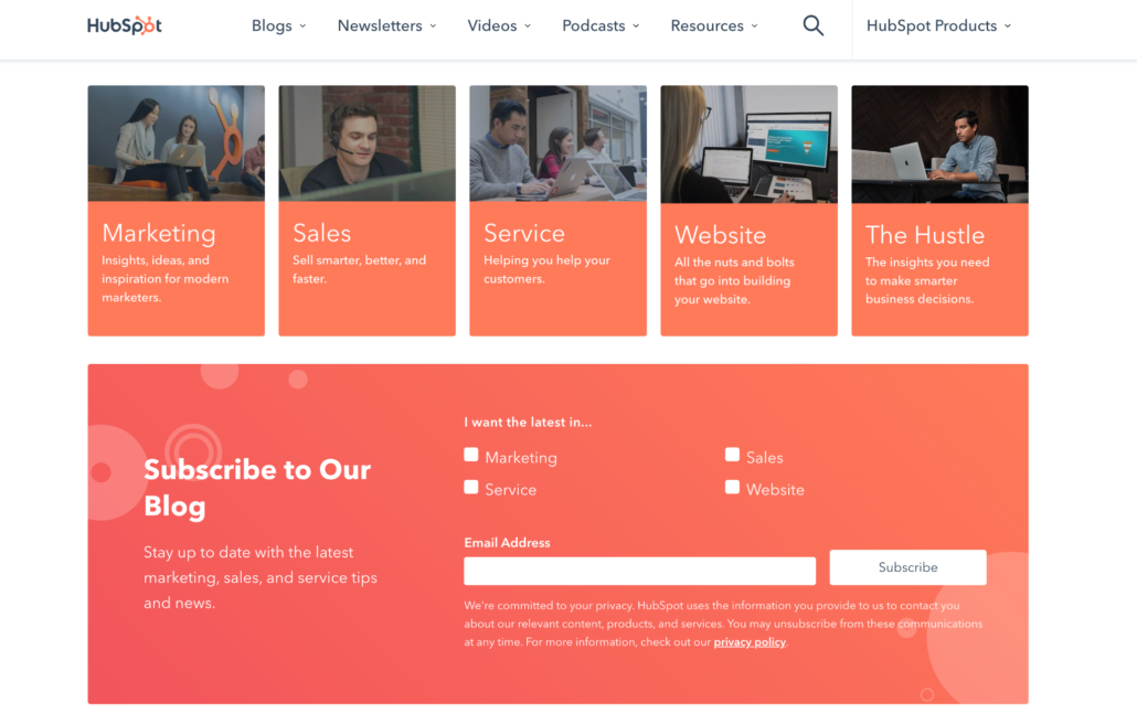 HubSpot blog