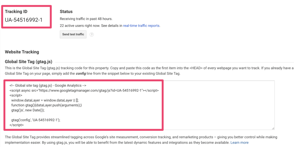 Add Your Google Site Tag Code
